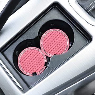 Stylish and Durable Bling Car Coasters for Women and Girls