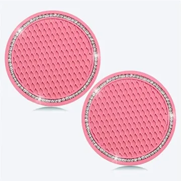 Stylish and Durable Bling Car Coasters for Women and Girls