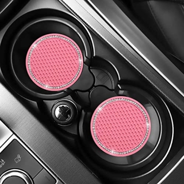 Stylish and Durable Bling Car Coasters for Women and Girls
