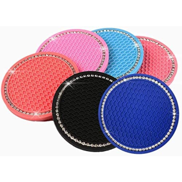 Stylish and Durable Bling Car Coasters for Women and Girls