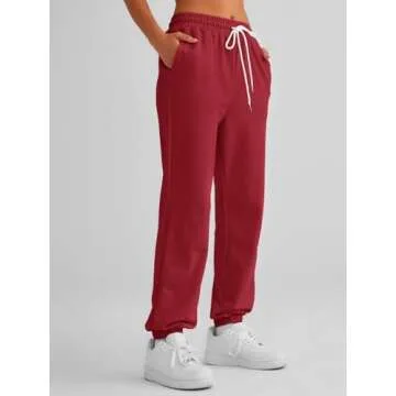 AUTOMET Women's Stylish Cinch Bottom Sweatpants with Pockets
