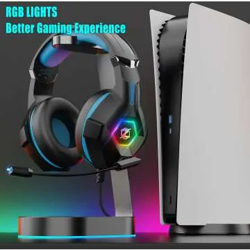 Ozeino Gaming Headset with RGB LED & 7.1 Sound