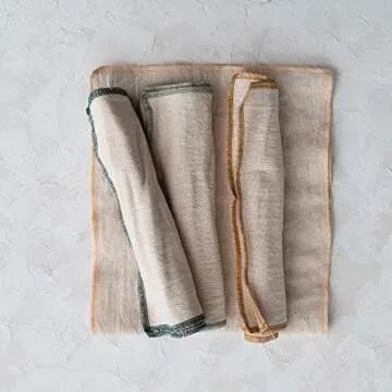 Premium Cotton Double Embroidered Edge Burp Cloth Set