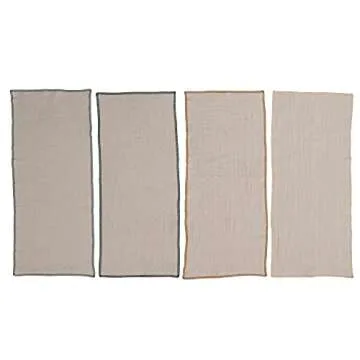 Premium Cotton Double Embroidered Edge Burp Cloth Set