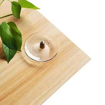 GORESS Incense Cone Burner, Modern Incense Stick Holders with Glass Ash Tray Drip Shape Holder for Meditation, Yoga Traning, Home Decor,Gift