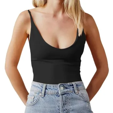 Stylish Tankaneo Women’s Deep V Neck Cami Top