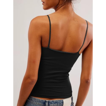 Stylish Tankaneo Women’s Deep V Neck Cami Top