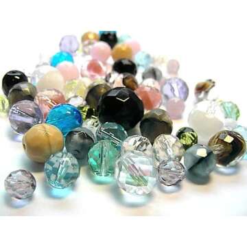 6mm (68 Beads) Garnet (Deep Red), Czech Fire Polished Round Faceted Glass Beads, 16 inch Strand