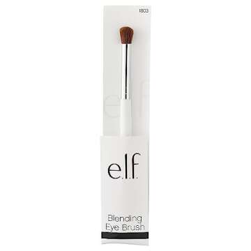 e.l.f. Blending Eye Brush, Softens Dramatic Edges & Fine Lines, For Eyeshadow, Eyeliner & Concealer (Pack of 1)