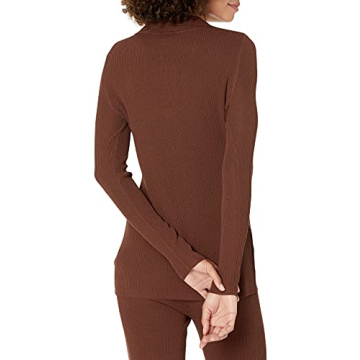Stylish Constance Button-Down Sweater in Chocolate