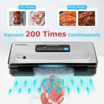 INKBIRD Vacuum Sealer 10-in-1 with Built-in Storage and Cutter