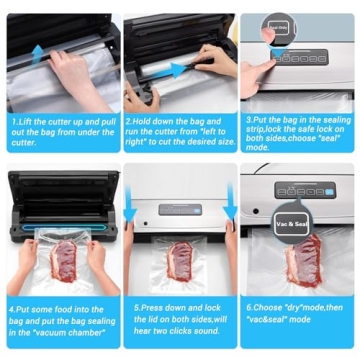 INKBIRD Vacuum Sealer 10-in-1 with Built-in Storage and Cutter