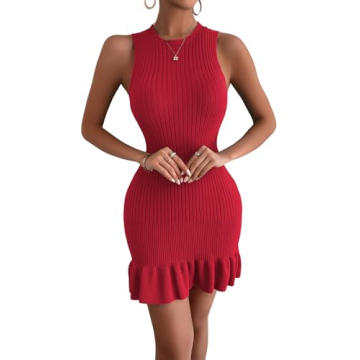 MakeMeChic Sleeveless Sweater Dress for All Occasions