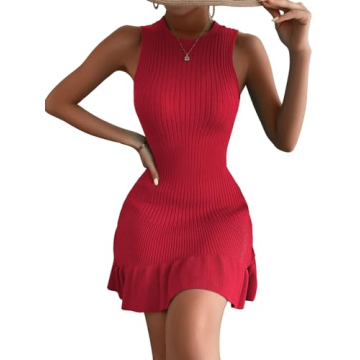 MakeMeChic Sleeveless Sweater Dress for All Occasions