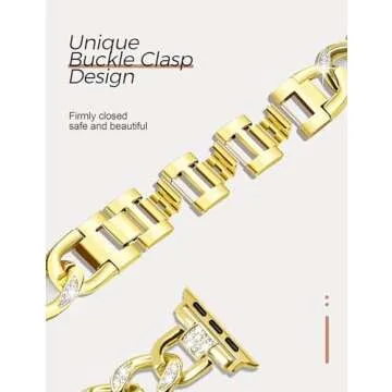 JR.DM Gold Watch Bands for Apple Watch 38mm 40mm 41mm