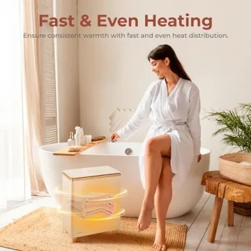 SereneLife Luxury Towel Warmer for Cozy Comfort and Relaxation