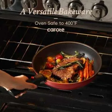 CAROTE Non Stick Pots and Pans Set, 11pcs Space Saving Set