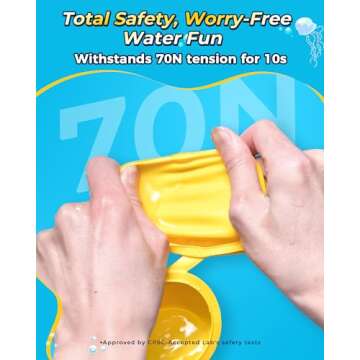 SOPPYCID Reusable Water Balloons Quick Fill Self Sealing, Refillable Water Bombs for Kids Adults, Latex-Free Silicone Splash Water Ball for Summer Fight