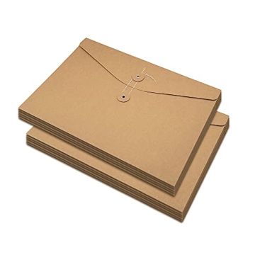Funny live 10 Pcs A4 Kraft String Envelope File Folders Organizer for Projects | Contracts | Bills |...
