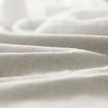 Eikei Washed Cotton Chambray Duvet Cover Solid Color Casual Modern Style Bedding Set Relaxed Soft Feel Natural Wrinkled Look (King, Neutral)