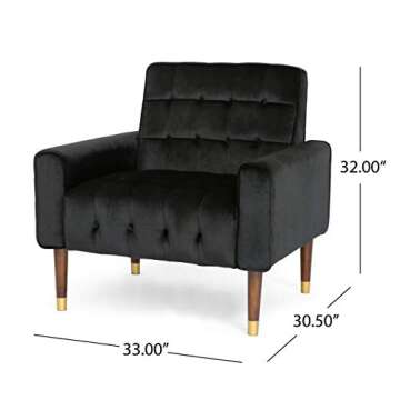 Betsy Velvet Armchair - Modern Glam Design