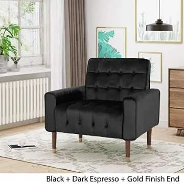 Betsy Velvet Armchair - Modern Glam Design