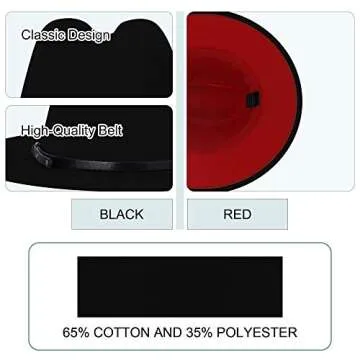 KUJUHA Two Tone Fedora Hat for Comfort & Style