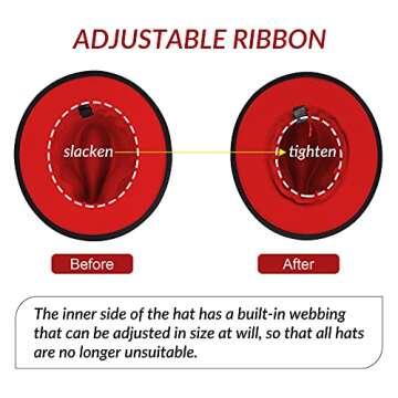 KUJUHA Two Tone Fedora Hat for Comfort & Style