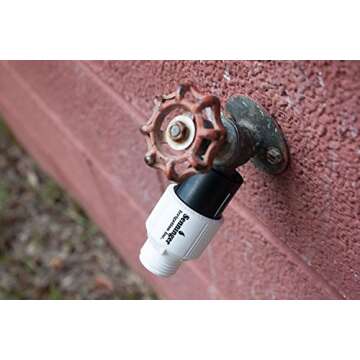 Senninger Pressure Regulator 25 PSI 3/4" Hose Thread Drip Irrigation Pressure Reducer Low Flow Valve - Landscape Grade High Performance White