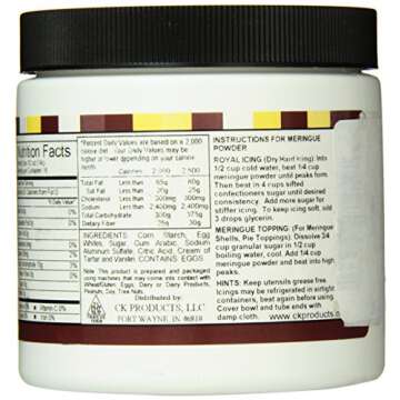 CK Products Meringue Powder, 8 Ounce