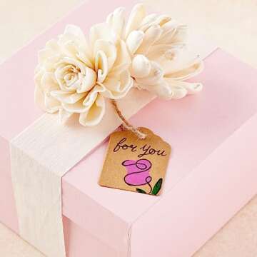 Juvale Kraft Paper Gift Tags with Jute Twine String, Blank Merchandise Price Hanging Labels 1.3 x 1.7, Bulk Brown Tags for Wedding, Birthday, Holiday, Party Favor, Art and Craft Wrapping 1000-Pack