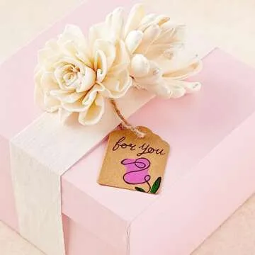 Juvale Kraft Paper Gift Tags with Jute Twine String, Blank Merchandise Price Hanging Labels 1.3 x 1.7, Bulk Brown Tags for Wedding, Birthday, Holiday, Party Favor, Art and Craft Wrapping 1000-Pack