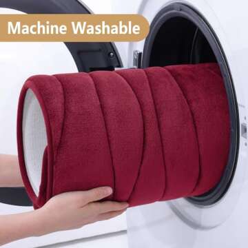 Buganda Memory Foam Bathroom Rug Mat 30x20, Extra Soft and Absorbent Bath Mats, Non-Slip and Machine Washable Bath Rugs for Bathroom Floor,Tub and Shower, Burgundy