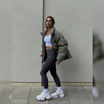 CADITEX Women's High Waisted Tummy Control Leggings