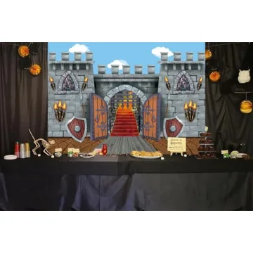 7x5ft Medieval Party Backdrop for Themed Celebrations