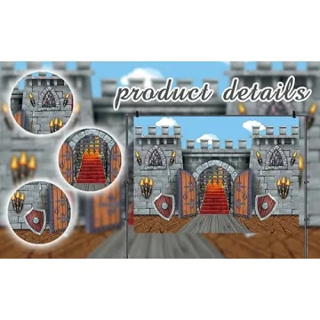 7x5ft Medieval Party Backdrop for Themed Celebrations
