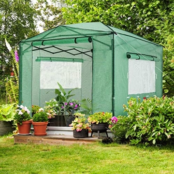 OUTFINE 8'x12' Portable Greenhouse, Easy Setup & Durable