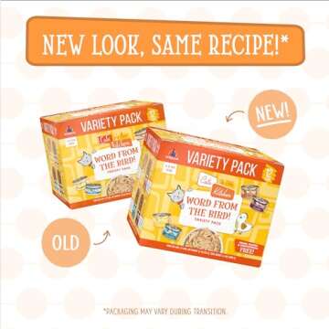 Weruva Cats in The Kitchen, Word from The Bird! Variety Pack, 3.2oz Can (Pack of 12)