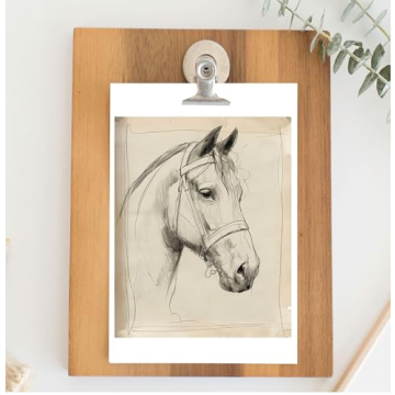 Elegant Horse Sketch Print - Minimalistic Art for Home