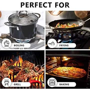 Killer's Instinct Outdoors 1 Pair Heat Resistant Gloves Oven Gloves Heat Resistant with Fingers Red Mitts Kitchen Pot Holders Cotton Mitts Red Kitchen Holders Double Set