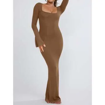 Maxi Dresses for Women 2023 Casual Long Sleeve Dress