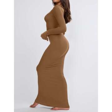 Maxi Dresses for Women 2023 Casual Long Sleeve Dress