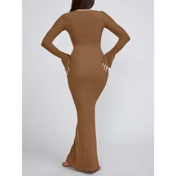 Maxi Dresses for Women 2023 Casual Long Sleeve Dress