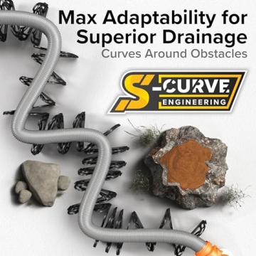 Camco Sidewinder RV Sewer Hose Support for Smooth Drainage