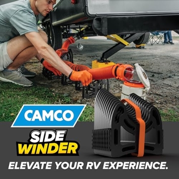 Camco Sidewinder RV Sewer Hose Support for Smooth Drainage