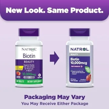 Natrol Beauty Biotin 10,000 mcg for Hair Skin Nails