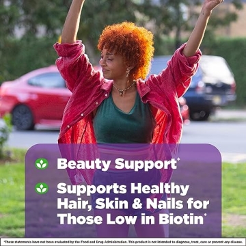 Natrol Beauty Biotin 10,000 mcg for Hair Skin Nails