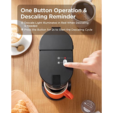 Famiworths Mini Coffee Maker Single Serve Instant Brew Compact