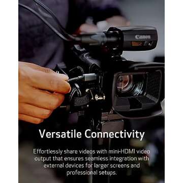 Canon XA60 Professional 4K Camcorder with 20x Zoom