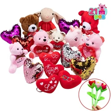 JOYIN 21 Pack Mini Plush Toys for Kids Valentine's Day